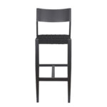 Aluminum Barstool With Black Woven Seat 3