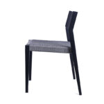 Aluminum Chair With Woven Rope Seat 1