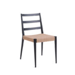 Aluminum Dining Chair With Woven Seat