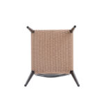 Aluminum Dining Chair With Woven Seat 5