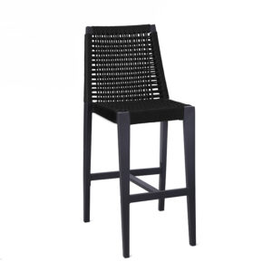 Aluminum With Polyester Rope Barstool