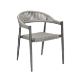 Aluminum Restaurant Wicker Rattan Arm Chair