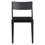 Aluminum Chair With Black Woven Seat 1