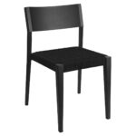 Aluminum Chair With Black Woven Seat