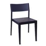 Commercial Old Wood Slats Aluminum Chair