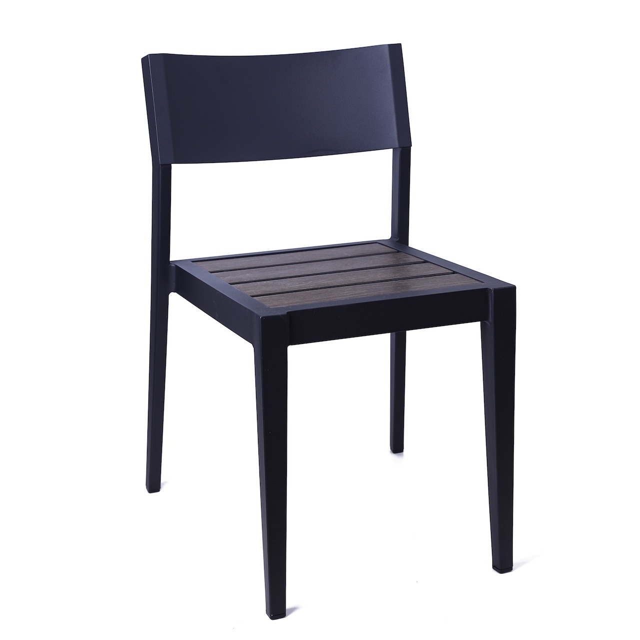 Commercial Faux Teak Aluminum Chair