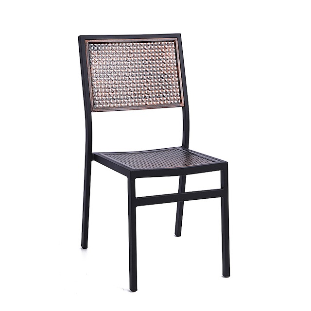 Outdoor Aluminum Mesh Side Chair