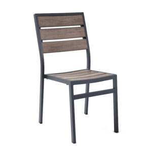 Outdoor Aluminum Poly Slat Side Chair