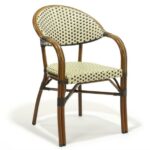 Outdoor Bamboo Look Rattan Arm Chair 