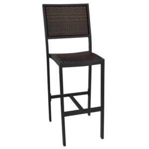 Outdoor Commercial Wicker Rattan Side Barstool