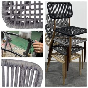 Outdoor Restaurant Aluminum Rattan Chair