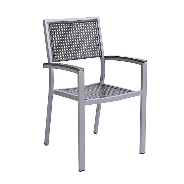 Patio Aluminum Mesh Arm Chair