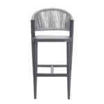 Patio Aluminum Barstool With Polyester Rope 3