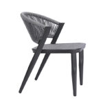 Patio Aluminum Chair With Polyester Rope 1