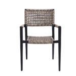 Patio Aluminum Rope Woven Arm Chair 3