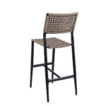 Patio Aluminum Rope Woven Side Barstool 3