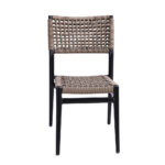 Patio Aluminum Rope Woven Side Chair 1