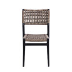 Patio Aluminum Rope Woven Side Chair 4