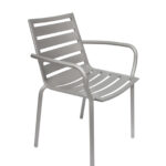 Silver Aluminum Arm Chair