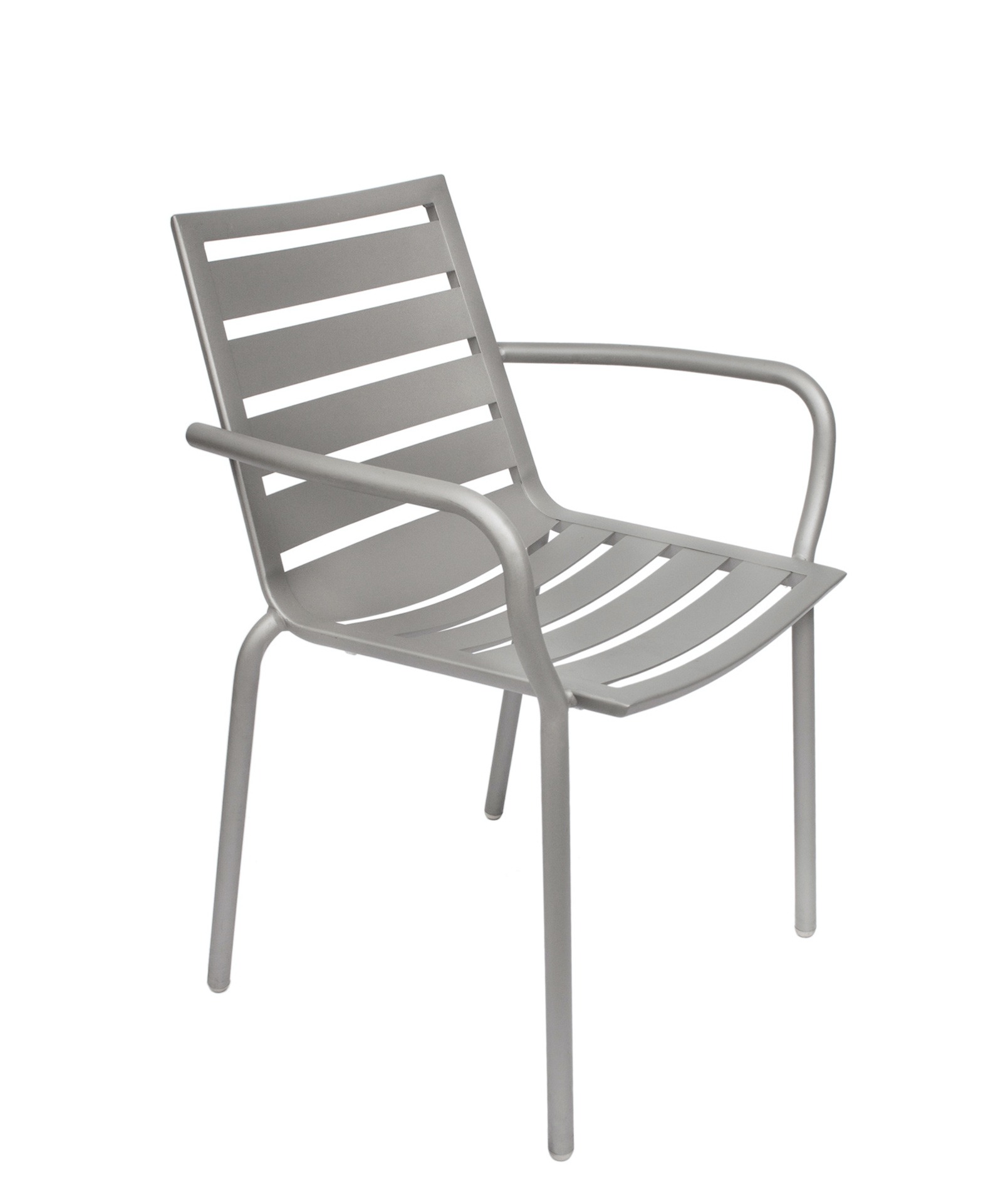 Silver Aluminum Arm Chair