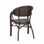 Patio Bamboo Frame Rattan Arm Chair 3