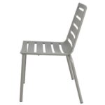 Patio Multi Slats Silver Aluminum Chair