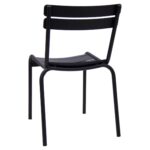 Restaurant Aluminum Chair in Black-1