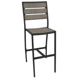 Restaurant Aluminum Poly Lumber Side Barstool