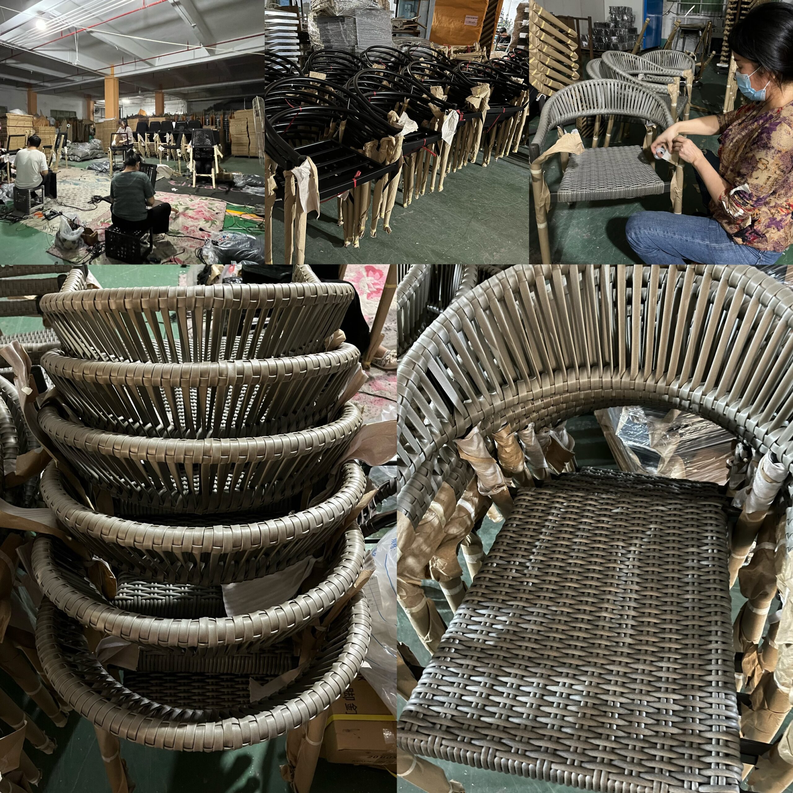 Restaurant Aluminum Wicker Rattan Zp Seating