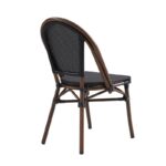 Restaurant Black Stacking Mesh Side Chair 3