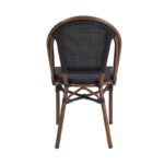 Restaurant Black Stacking Mesh Side Chair 4