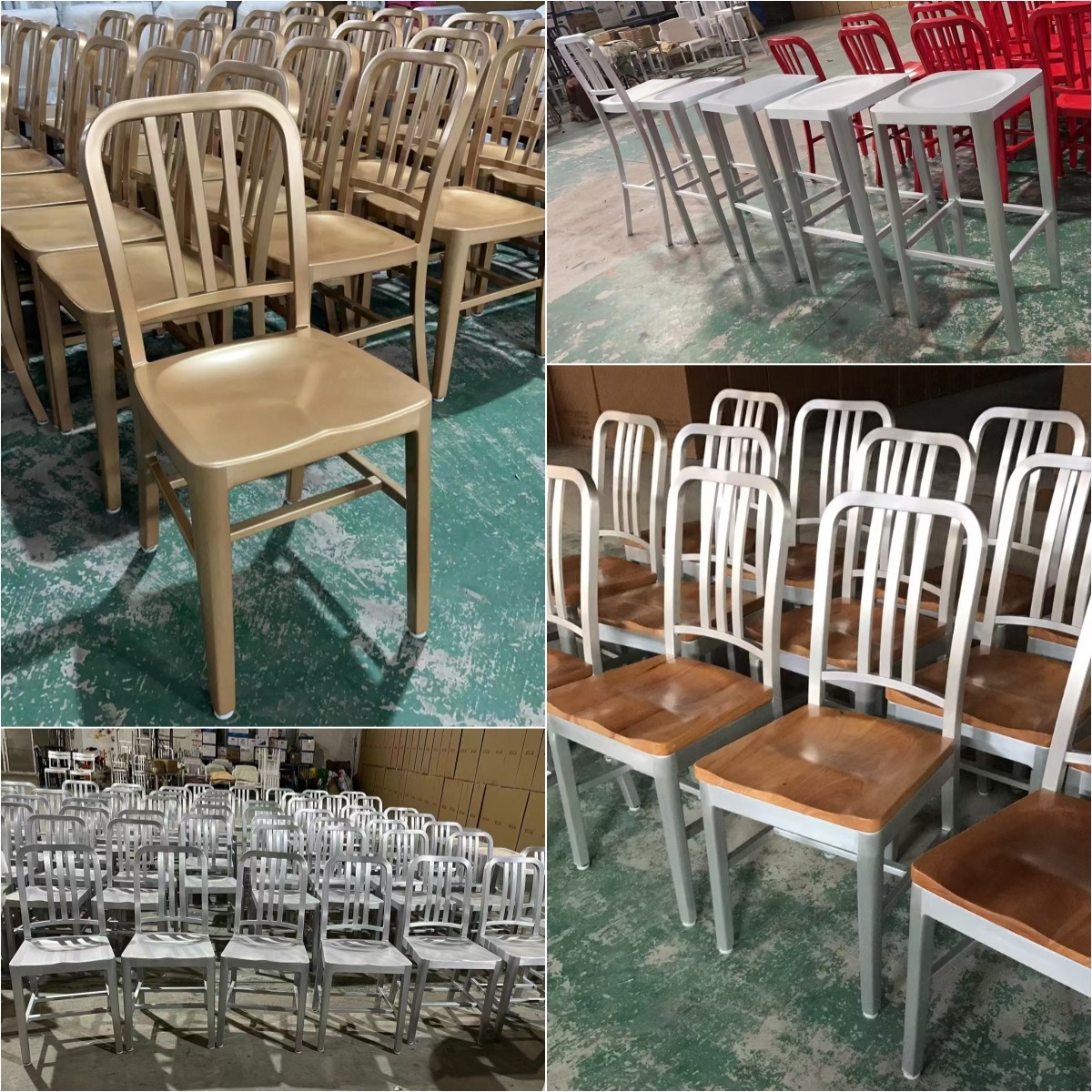 Restaurant Brushed Aluminum Chair Zp Seating