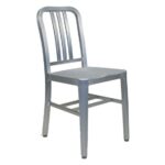 Restaurant Brushed Aluminum Chair