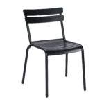 Restaurant Aluminum Chair in Black