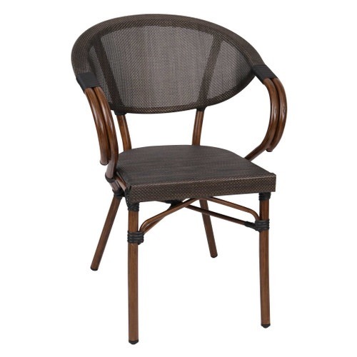 Restaurant Stacking Mesh Arm Chair