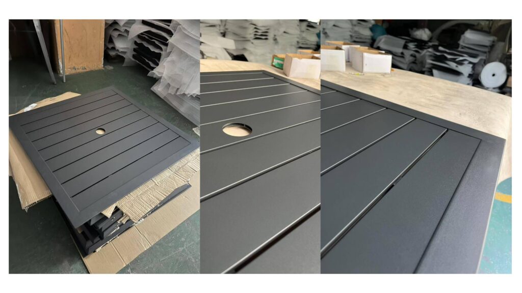 All Aluminum Tabletops Black