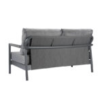 Aluminum Outdoor Loveseat In Gray 3