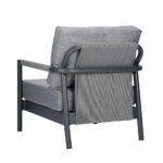 Aluminum Outdoor Single Sofa In Gray 2