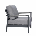 Aluminum Outdoor Single Sofa In Gray 3