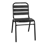 Bistro Restaurant Stack Black Side Chair