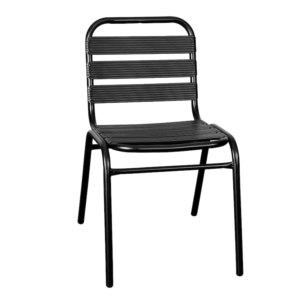 Bistro Restaurant Stack Black Side Chair