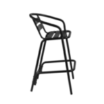 Bistro Restaurant Stack Black Arm Barstool 1