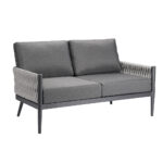 Outdoor Aluminum Rope Loveseat