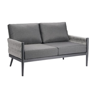 Outdoor Aluminum Rope Loveseat