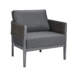 Outdoor Aluminum Wicker Single Sofa