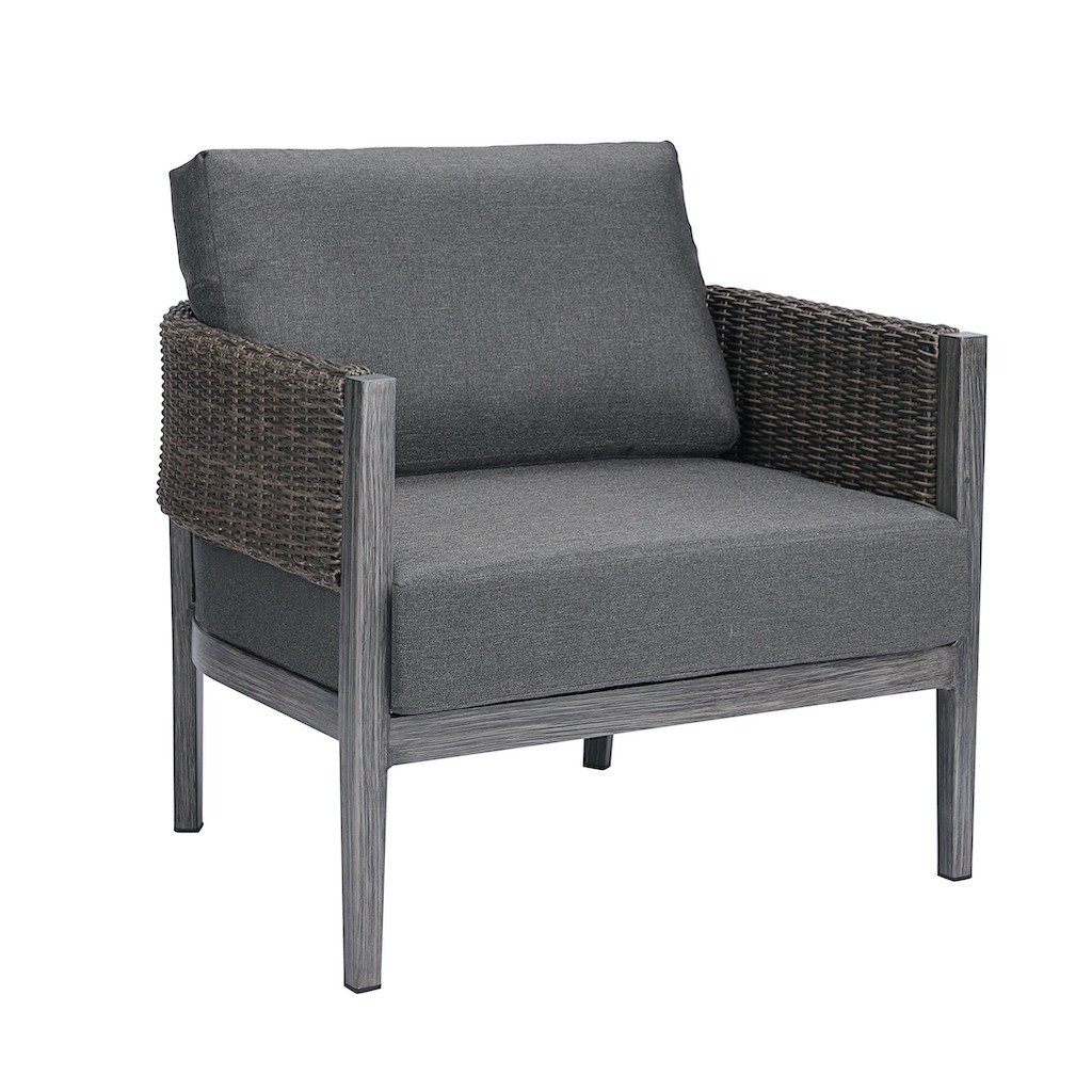 Outdoor Aluminum Wicker Single Sofa