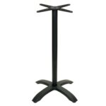 Outdoor Black Single Bar Height Table Base