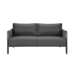Outdoor Loveseat With Gray Cushion 2
