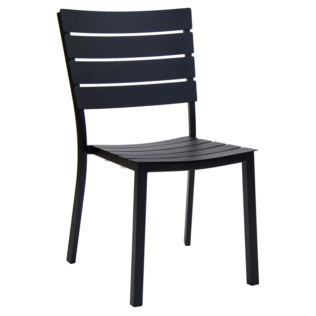 Outdoor Restaurant Metal Black Side Chair