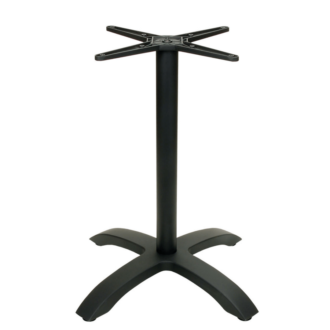 Outdoor Table Height Single Black Table Base